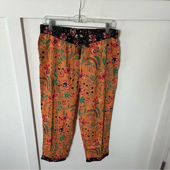 Sundance Women's Small Floral Light-weight Cropped Pants - Picture 1 of 6